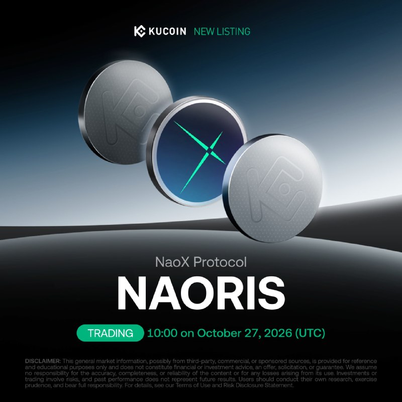 רישום חדש: נאוריס מגיע ל- KuCoin! פרוטוקול NaoX (נאוריס) הוא בלוקצ'יין פוסט-קוונטי שכבה 1 שנועד לעמוד בפני…