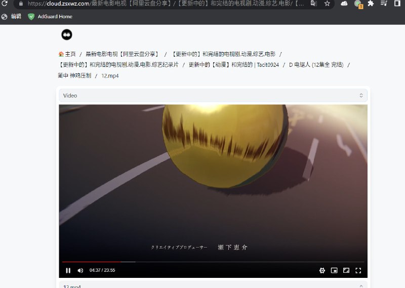 新版的alist是真好用，可以挂载阿里云盘分享链接