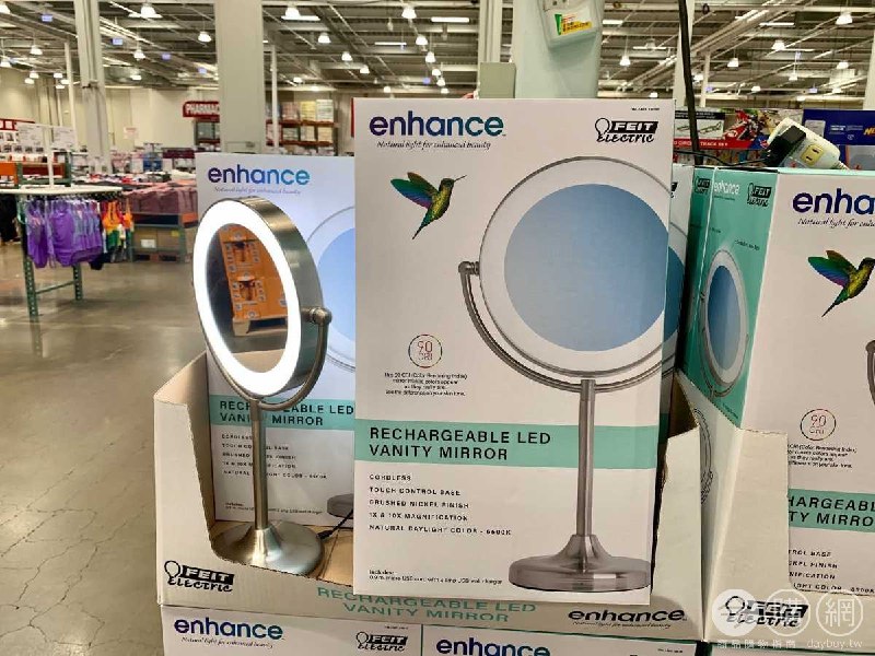 #Costco好市多7月新品通知FEIT RECHARGEABLE 時尚充LED化妝鏡 #126197