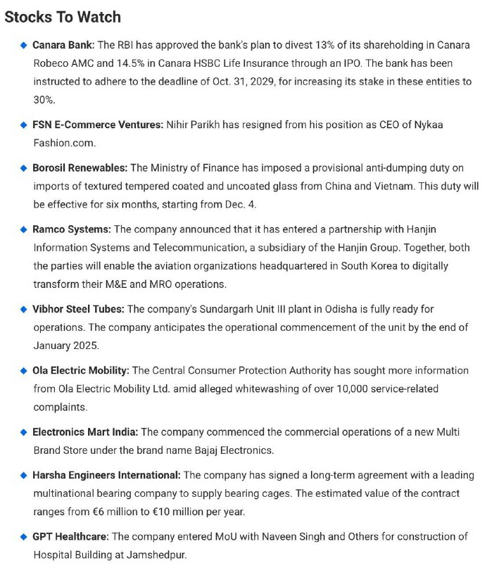 Stocks to WatchStocks to Watch