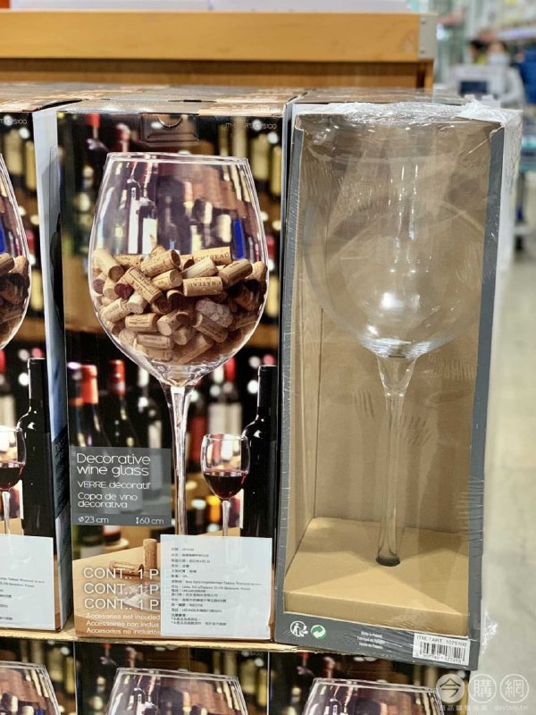 110/12/05 Costco新商品通知大型玻璃高腳杯60公分 #1075100
