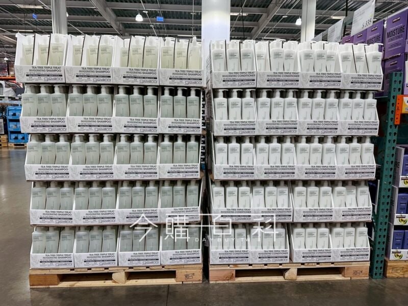 GIOVANNI 茶樹洗髮精/潤髮乳，只有春夏季會上架的Costco必買好物茶樹精油混合迷迭香及薄荷，涼涼的很清爽，本檔優惠每瓶折價100元洗髮精 