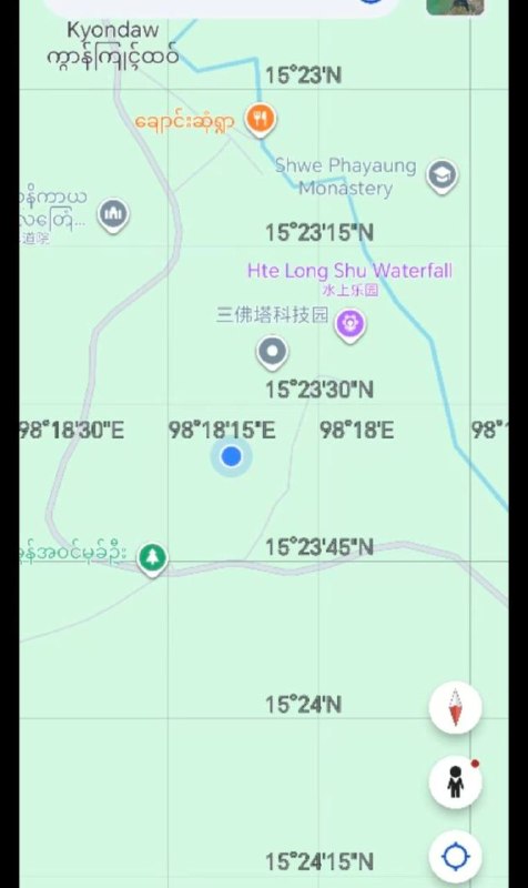 东南亚华人大事件：缅东三佛塔瀑布黑园区 坐标 15.233577°N98.181230配图