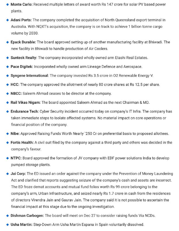 STOCKS TO WATCHSTOCKS TO WATCH