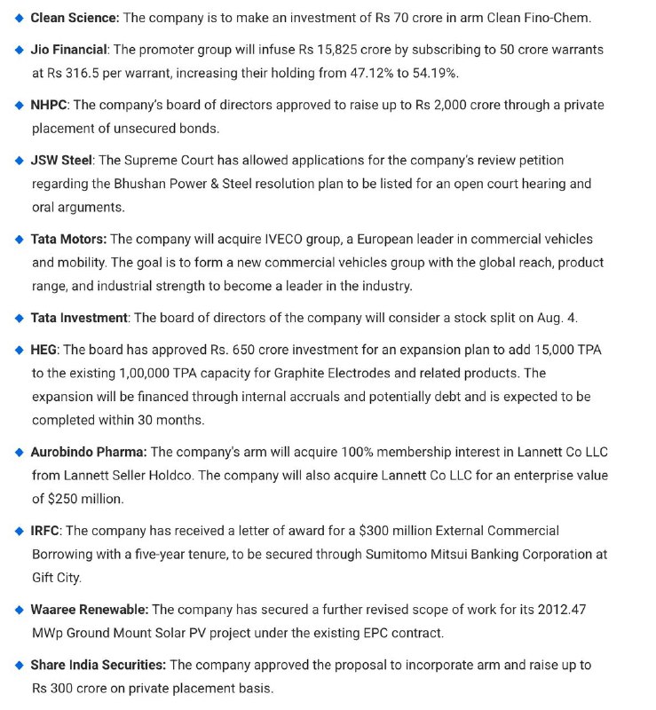 STOCKS TO WATCHSTOCKS TO WATCH