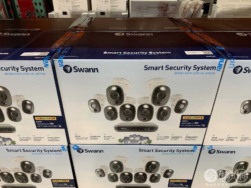 #Costco好市多5月新品通知SWANN 8支八百萬畫素攝影機+4TB八路DVR監控主機組 #126204