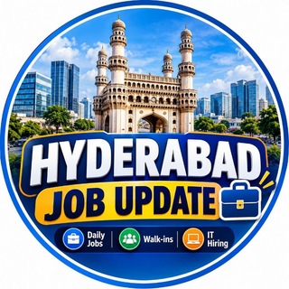 Telegram profile photo for Hyderabad Jobs Private Job MNC Jobs