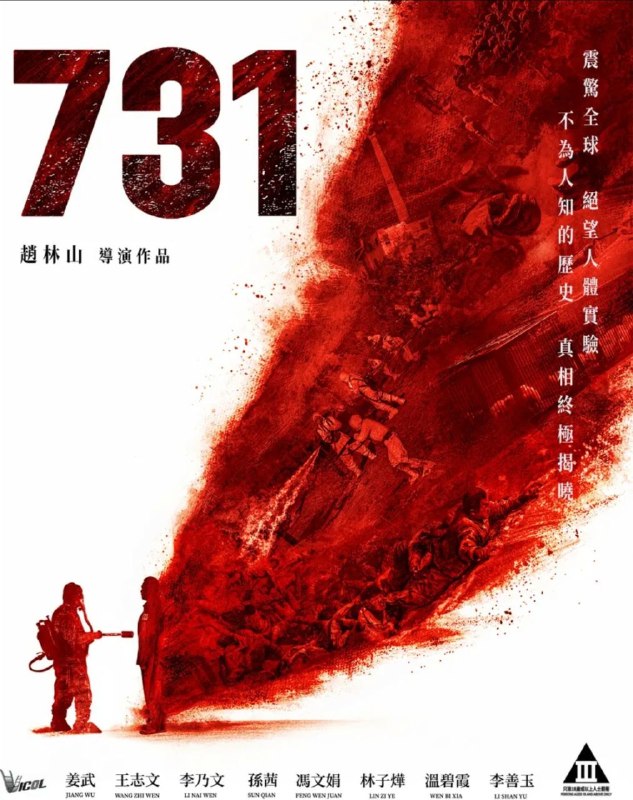 名称：【原盘】731 / 疯狂731 (2025) 1080P REMUX 内封简/繁英双语特效字幕