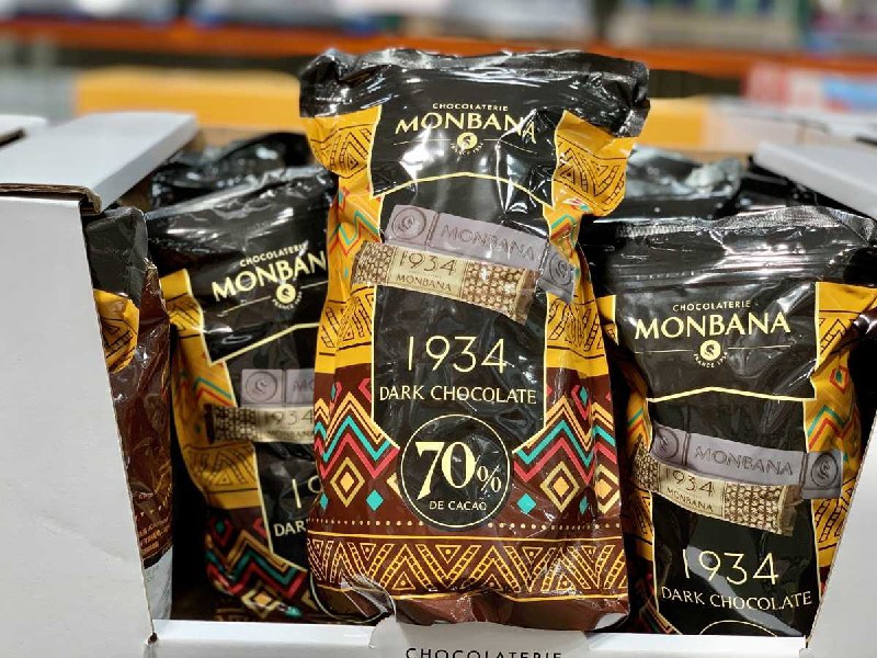 10/16 Costco新上架 MONBANA 70%黑巧克力，包裝看起來很美，法國進口，巧克力產區迦納