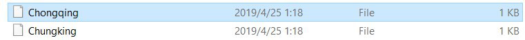 剛發現 Python 的時區目錄下面把 Chongqing 和 Chungking 當作了兩個城市……