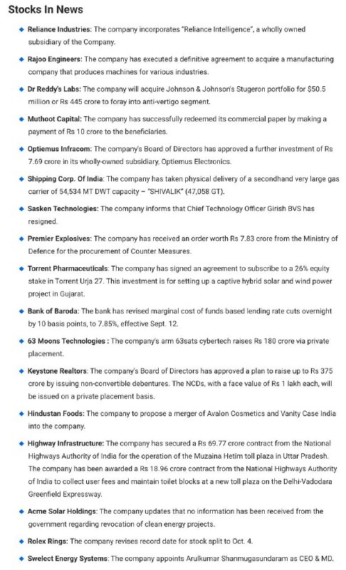 STOCKS TO WATCHSTOCKS TO WATCH