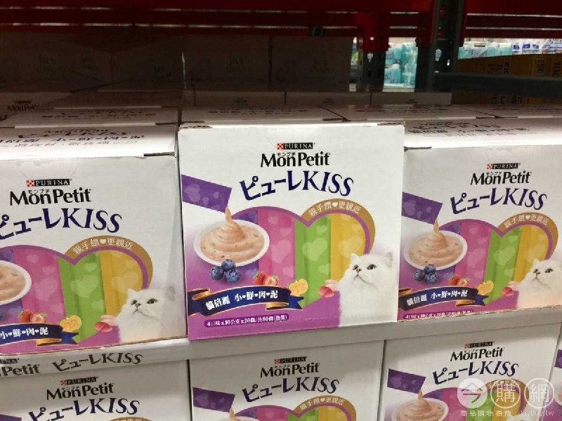 Costco折價通知，MON PETIT貓倍麗小鮮肉泥， 03/03(四)前 折140元，上等鮪魚、鰹魚、雞肉製成，搭配蔬果，雙重口感，2篇開箱文章