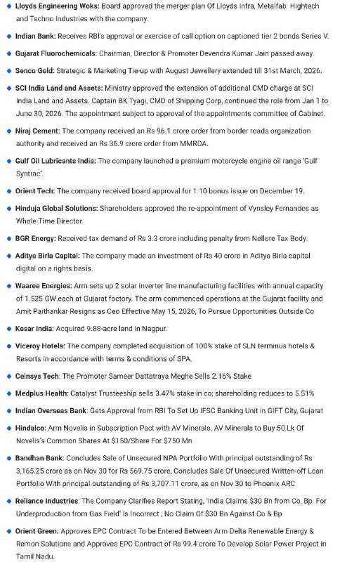 STOCKS TO WATCHSTOCKS TO WATCH