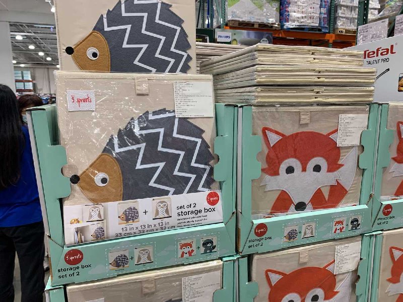 #Costco好市多03月新品通知3 SPROUTS 可愛動物收納箱兩件組 #1371835