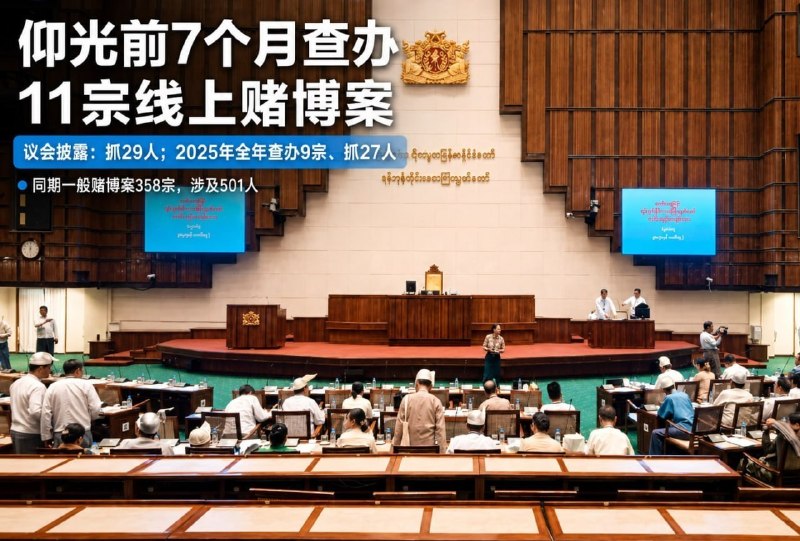 东南亚华人大事件：仰光前7个月查办11宗网络赌博案 案件数已超过去年全年 8月25日 配图