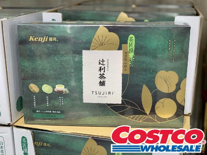 Costco新商品，辻利煎茶茶點禮盒組 日本茶葉茶包，茶香濃郁回甘，日式抹茶粉製作清香茶點，餅乾結合香濃牛奶完美調和