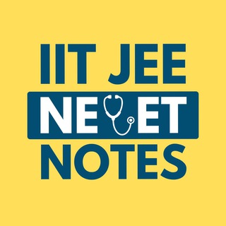 Telegram profile photo for IIT JEE NEET NOTES