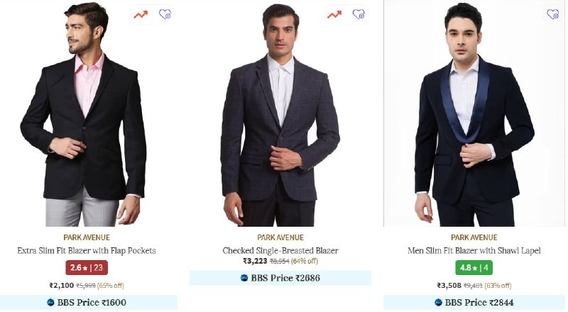 On Raymond, Park Avenue & Parx Clothing.Shirts | | : Bonus : Earn 10% AJIO Super Cash on Every Order!!!#ajio