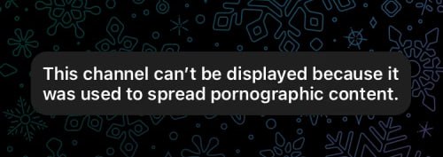 如果您无法访问某些频道并且显示