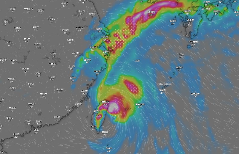 中央气象台发布暴雨蓝色预警，台风蓝色预警