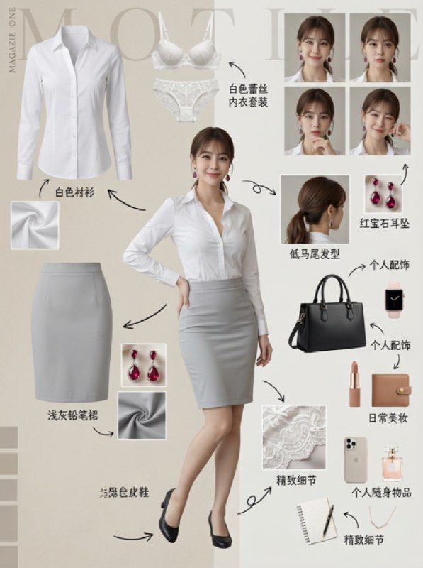睡前OOTD ｜职场6套风格剧本.穿对就是焦点✨ 当代女生的穿搭哪止“好看”？明明是不同场景的身份表达——从会议室的专业气场到宴会厅的耀眼光芒，一套穿对就能精准拿捏角色感