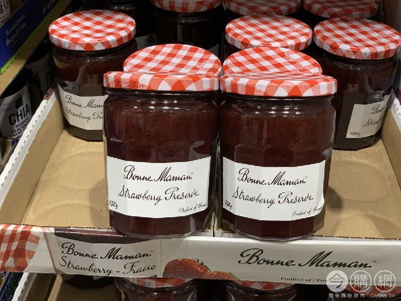 好市多目擊商品通知  #3篇FB社團開箱 110/07/14Costco長期販賣的BONNE MAMAN草莓果醬，用它來奶油土司真的好好吃~BONNE MAMAN 草莓果醬 #109857