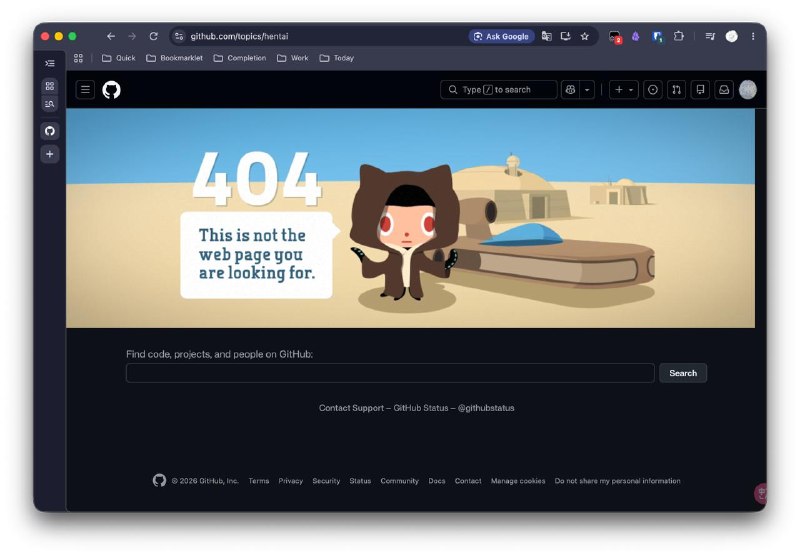 I just realise all sensitive topic about hentai on #github has gone, include #hentai, #nsfw, #nhentai etc.  #chore