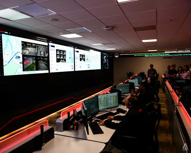 A new bus control centre which flags risks such as drowsy drivers, harsh braking and vehicles encroaching into bus lanes has been launched in Singapore.
