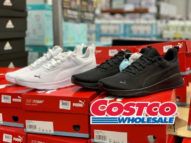 Costco新上架 PUMA 男慢跑鞋 ，加厚記憶鞋墊舒適緩震，透氣度佳，黑白兩色 美國尺寸 8-12都有貨~新商品情報連結 