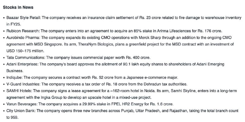 STOCKS IN NEWSSTOCKS IN NEWS
