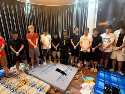 东南亚华人大事件：严防房产沦为诈骗窝点 同奈省警方近期开展联合检查 涉案外国人团伙被捣配图