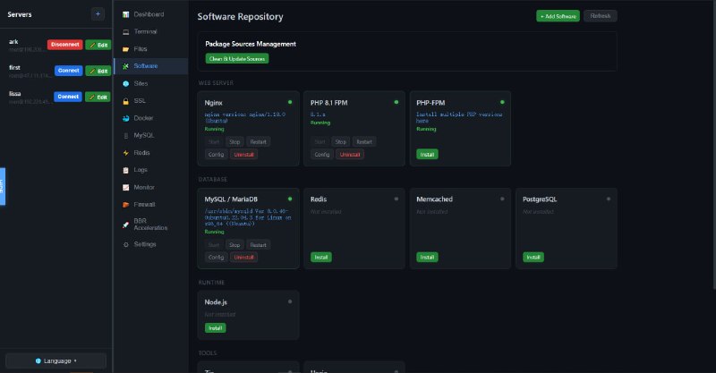 🛡 LeePanel - 免费开源，下一代 Linux 服务器管理面板软件