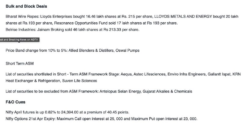 STOCKS IN NEWSSTOCKS IN NEWS