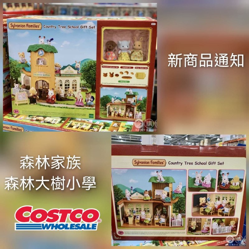 Costco目擊森林家族套裝組合，角色豐富配件超多，看起來很精緻新商品通知文章
