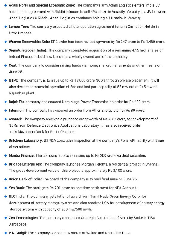 STOCKS TO WATCHSTOCKS TO WATCH