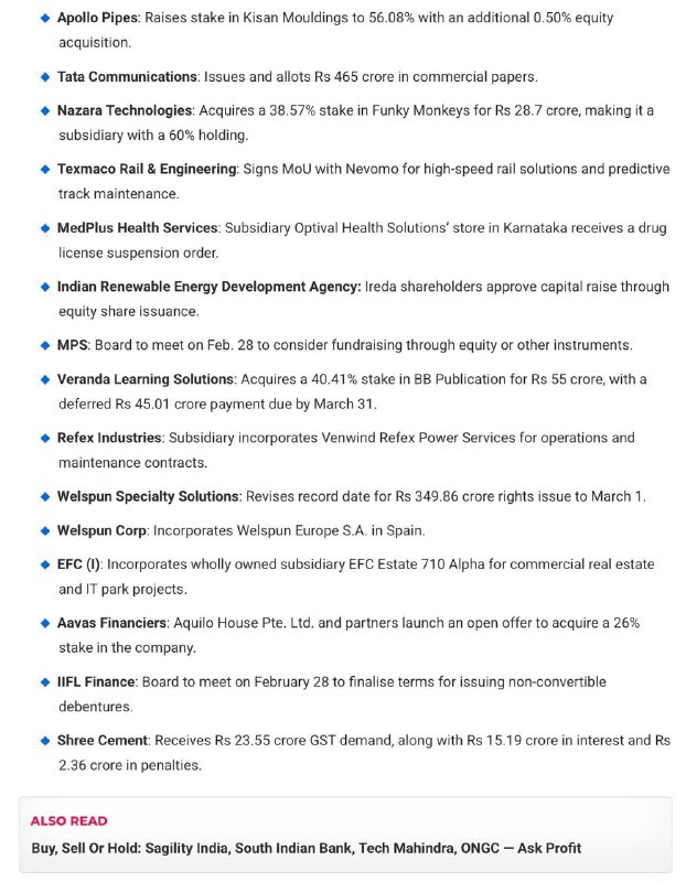Stocks to WatchStocks to Watch