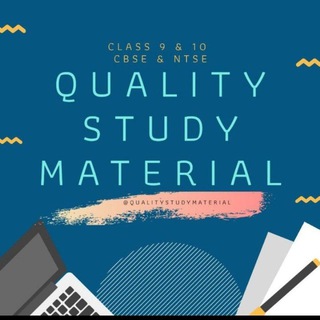 QUALITY STUDY MATERIAL FOR [CLASS 9TH/10TH/CBSE/NTSE] Telegram Group Link