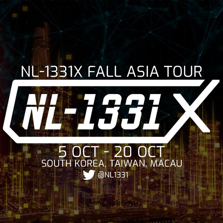 跨越六座城市的NL-1331X秋季亞洲之旅首站定於10月5日南韓