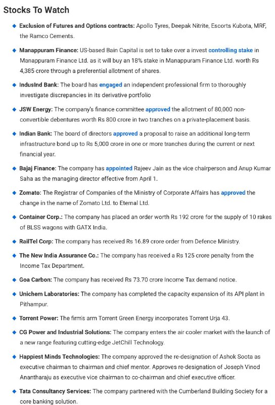 Stocks to WatchStocks to Watch