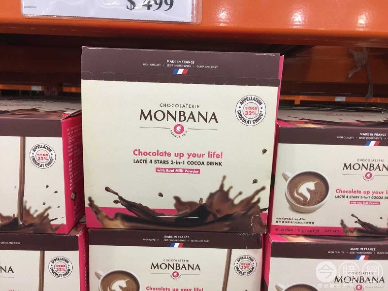Costco折價通知01/10前 折價100元#8篇FB社團開箱MONBANA 三合一極品可可 #116570