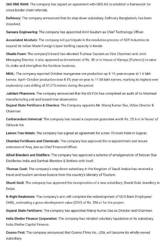 STOCKS TO WATCHSTOCKS TO WATCH