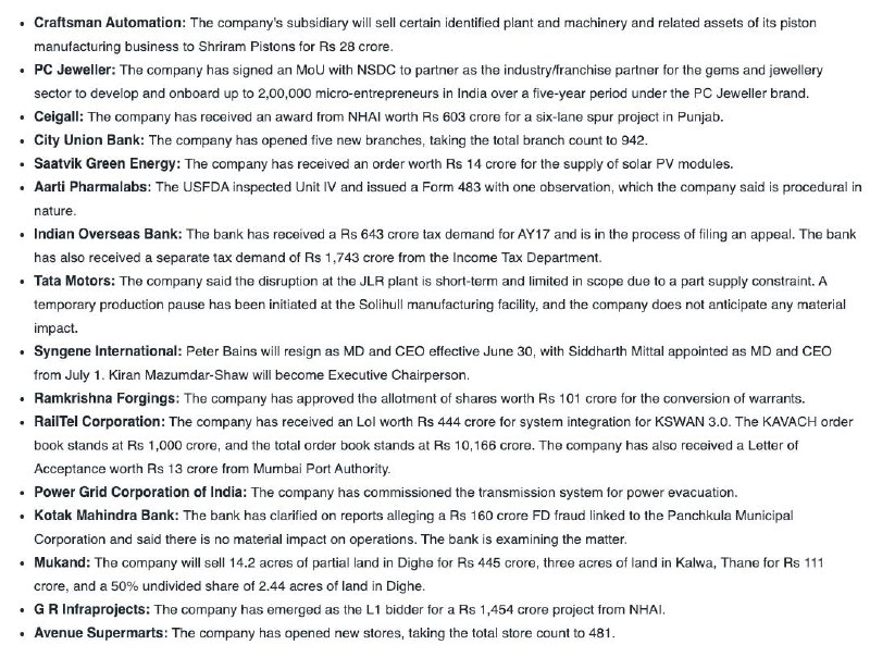 STOCKS IN NEWSSTOCKS IN NEWS