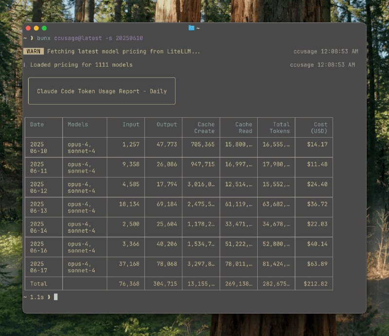 想知道你的claude每时每刻花了多少钱吗
