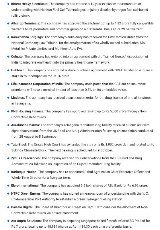 STOCKS TO WATCHSTOCKS TO WATCH
