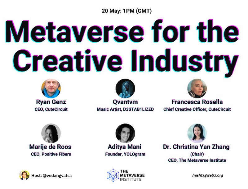 We Are Live!Twitter Space - Metaverse for the Creative Industry: 