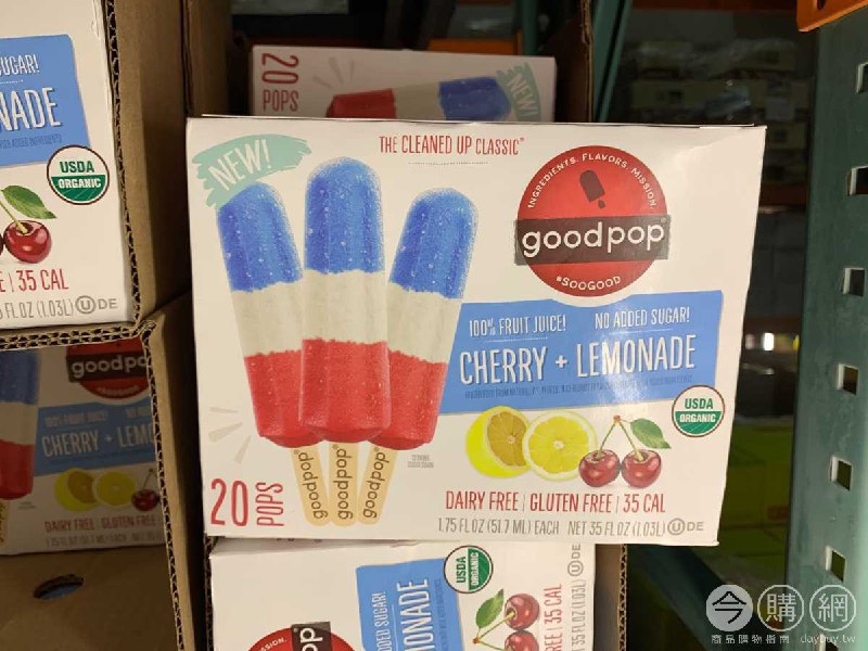 #Costco好市多5月新品通知GOODPOP 有機櫻桃檸檬水果冰棒 #126032