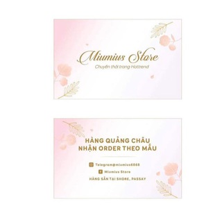 Miu mius store (thời trang Qc,hàng sẵn tại shore)
