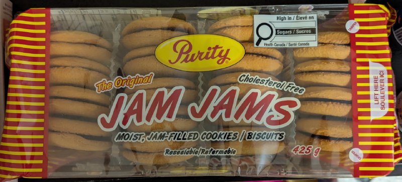 紐村特產之 Jam Jams，據迪友説，Purity 出品，皆屬精品