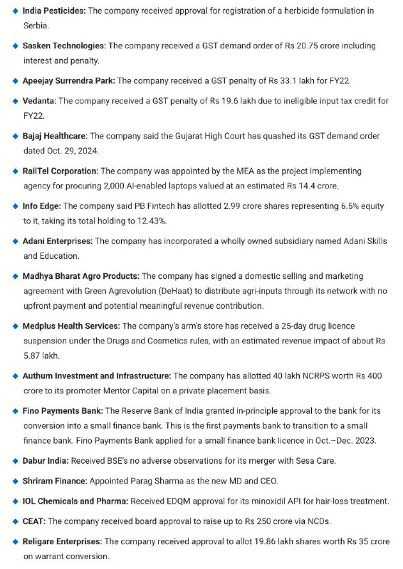 STOCKS TO WATCHSTOCKS TO WATCH