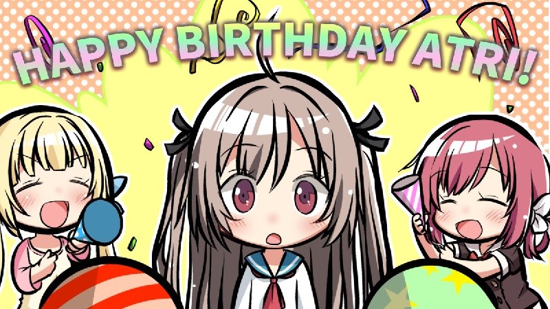 今天是这位高性能萝卜子的生日，让我们一起祝亚托莉生日快乐！图